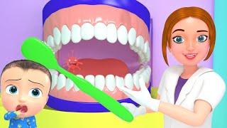 Baby Dental Care Song  Brush Teeth Twice  3D Doctor Nursery Rhymes & Kids Songs