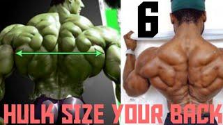 Top 6 Biggest Size Your Back Workouts