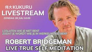 Robert Bridgeman  met een gratis live True Self Meditation  Lekker loslaten