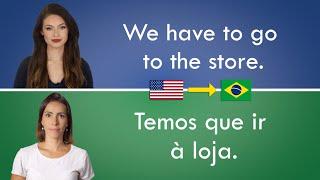 Portuguese Conversation for Beginners Part 2  BR Portuguese for Grocery Store