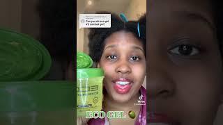 COMBAT GEL  VS ECO GEL 🫒 ON 4C HAIR ‍ PART 1 - TIFFANI D #shorts