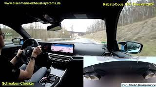 BMW M2 G87 Auspuffanlage Umbau Legal Eisenmann Exhaust-System Sound Check Kaltstart Coldstart