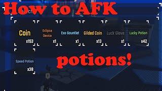 How to AFK Farm potions in Sols RNG  Tutorial  Sols RNG