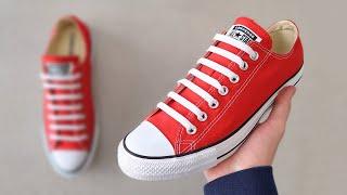 HOW TO BAR LACE CONVERSE BEST WAY