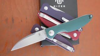 Kizer V3566N5 Sway Back N690 G10-3D Green Flipper EDC Liner Lock