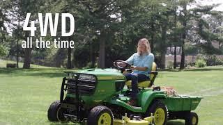 Full-Time Four-Wheel Drive  John Deere X700 Series Tractors