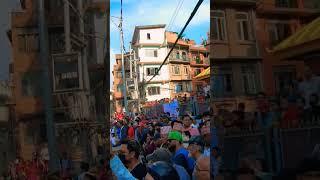 Rato Machhindranath chariot procession crowd Fun vibes #ratomachindranath #jatra #vibes #fun #tour