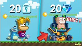 Getting All FULL SET Items in Growtopia LEGENDARY DESTROYER OMG  Growtopia