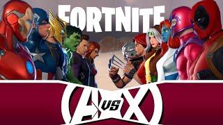 Avengers vs X-Men in Fortnite  Epic 6v6 Battle