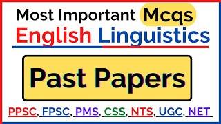 English Linguistics McqsPpsc Fpsc Nts Ugc Net Pms css