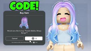 CODES THAT GIVE YOU FREE HAIR  ROBLOX