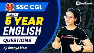 SSC CGL Previous Year Solved Paper Questions  SSC CGL Last 5 Years English Questions  Ananya Maam