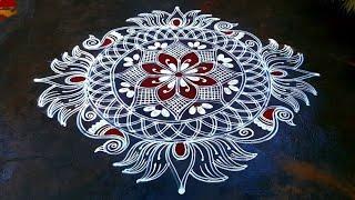 Margazhi special rangoliPongal rangoliSankranti rangoliDouble stroke rangoli designs