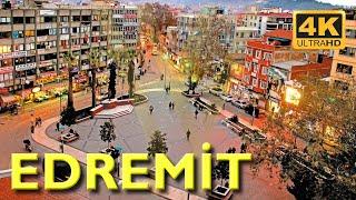 Edremit Walking Tour 4K UHD 50fps  Balıkesir Edremit city center walk