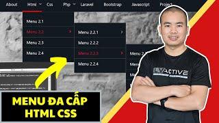 Hướng dẫn tạo MENU ĐA CẤP với HTML CSS dễ dàng  Unitop.vn