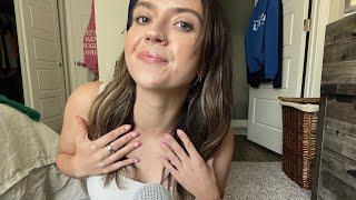 ASMR Body Triggers & Fabric Sounds Collarbone tapping clothes scratchingskin scratches