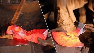 Axe Making with Power Hammer Axe Forging Factory Superb Blacksmithing