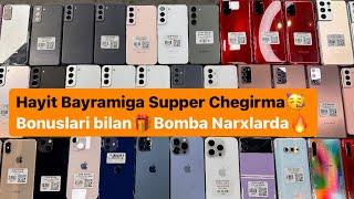 Telefon narxlari 13-Iyun Hayit Bayramiga Supper Mega chegirmaSamsung Flagman️90561-80-90#samsung