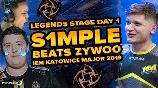 16-0 Astralis Wreck Cloud9 s1mple Beats ZywOo - IEM Katowice Major 2019  Legends Stage Day 1