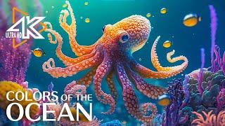 Aquarium 4K VIDEO UHD  The Vibrant Colors of Marine Life -  Sea Animals For Relaxation