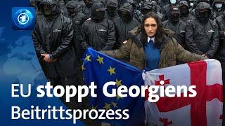 EU legt Georgiens Beitrittsprozess vorerst auf Eis