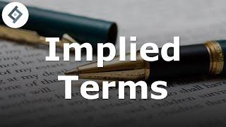 Implied Terms  Contract Law