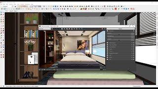 Interior Rendering Settings in Sketchup 2020 & Vray Next + VRSCANS Material Tutorial #14