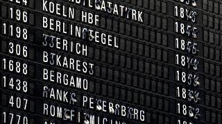 The wonderful split-flap Departure Board at Frankfurt Airport