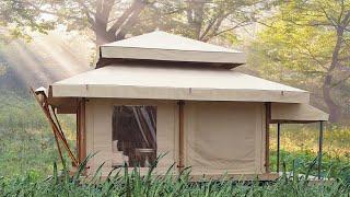Perfect Romantic Tent - Glamping Canvas Tent With Bathroom Area
