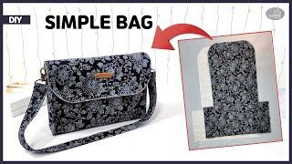 DIY How to make a simple bag with one pattern  shoulder bag  handbag  Tendersmile Handmade