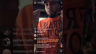 TORY LANEZ LIVE STUDIO RECORDING ON INSTAGRAM  “Intermission” “Come Back To It” 