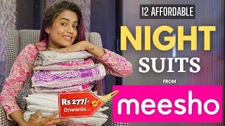 Night suit sets From MEESHO   tryon  honest review  gimaashi