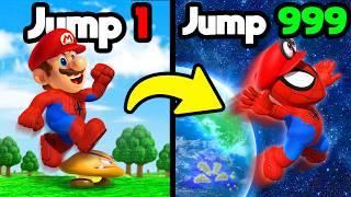 Every JUMP MULTIPLIES for SPIDERMAN... Mario Odyssey Mods