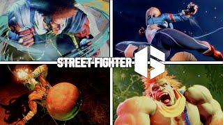 ALL SUPER MOVES Level 1 2 & 3 - STREET FIGHTER 6 Default Character Skins PS5 4K 2023