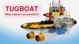 How a Tugboat Tows Ships 1000 Times Bigger - Z-Drive Tugboat