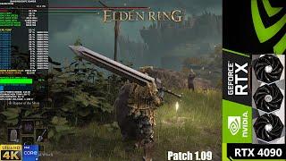 Elden Ring Update 1.09 Ray Tracing Unlocked FPS 4K  RTX 4090  i9 13900K 6GHz