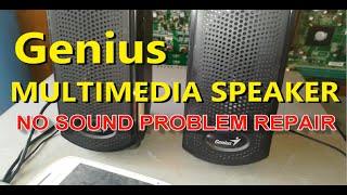 GENIUS MULTIMEDIA SPEAKER SYSTEM NO SOUND PROBLEM REPAIR