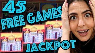 RECORD BREAKING 45 Free Games Hit Massive Handpay Jackpot