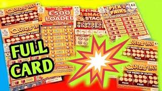 FULL CARD....PICK N PAIRS...SNACK STACK...£500 LOADED....QUIDS  IN...GOOD LUCK