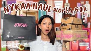 Huge NYKAA Haul  Buying my dream makeup & Skincare