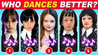 Who Dances Better? Wednesday Dance Edition  Salish Matter Like Nastya Otamatone Jenna Ortega