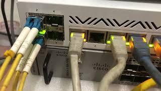 Mikrotik CCR2116-12G-4S+ Cloud Core Router  SpeedTest Bandhwith CPU Load and All Port