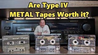 Metal Type IV Vs Cr02 Type II Vs Normal Type I Cassette Tapes
