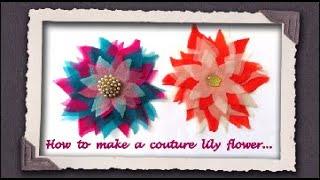 Making a couture lily flower...