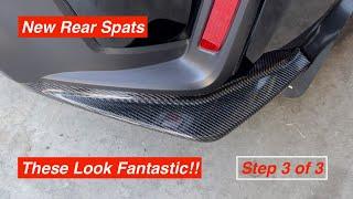 Carbon Fiber Rear Spat Installation  GR COROLLA  Part 3 0f 3