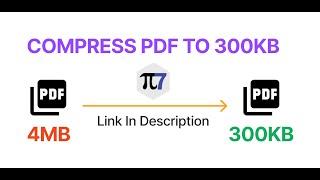 Compress PDF to 300kb Online  Pi7 PDF Compressor