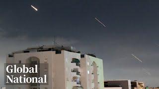 Global National April 13 2024  US shoots down Iranian drones launched at Israel