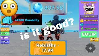 Testing new glitch at 17980 rebirth  Roblox Muscle Legends