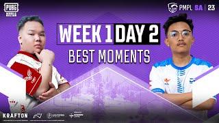 Best Moments - Week 1 Day 2  PMPL South Asia Spring 2023