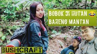 Camping with ex girl friend  Bushcraft  Camping hujan deras